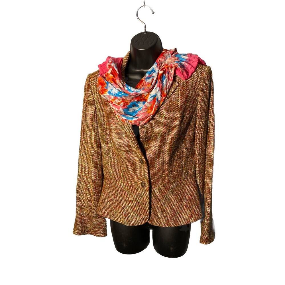 Infinity Scarf Womens Floral‎ Multi Color Pinks Blues